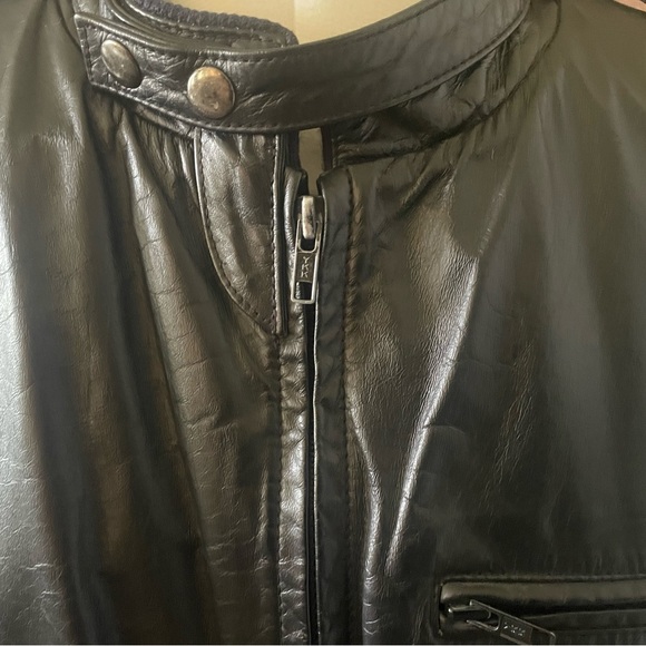 Vintage Berman’s black leather bomber motorcycle jacket w/ liner size 50 (XXXL) - Picture 10 of 15